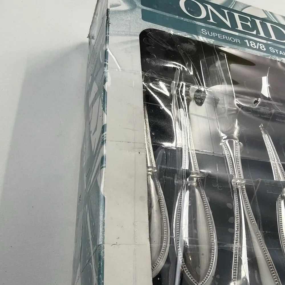 Vintage Oneida 18/8 Stainless USA 42 Piece Service for 8 AMERICAN HARMONY/ARBOR